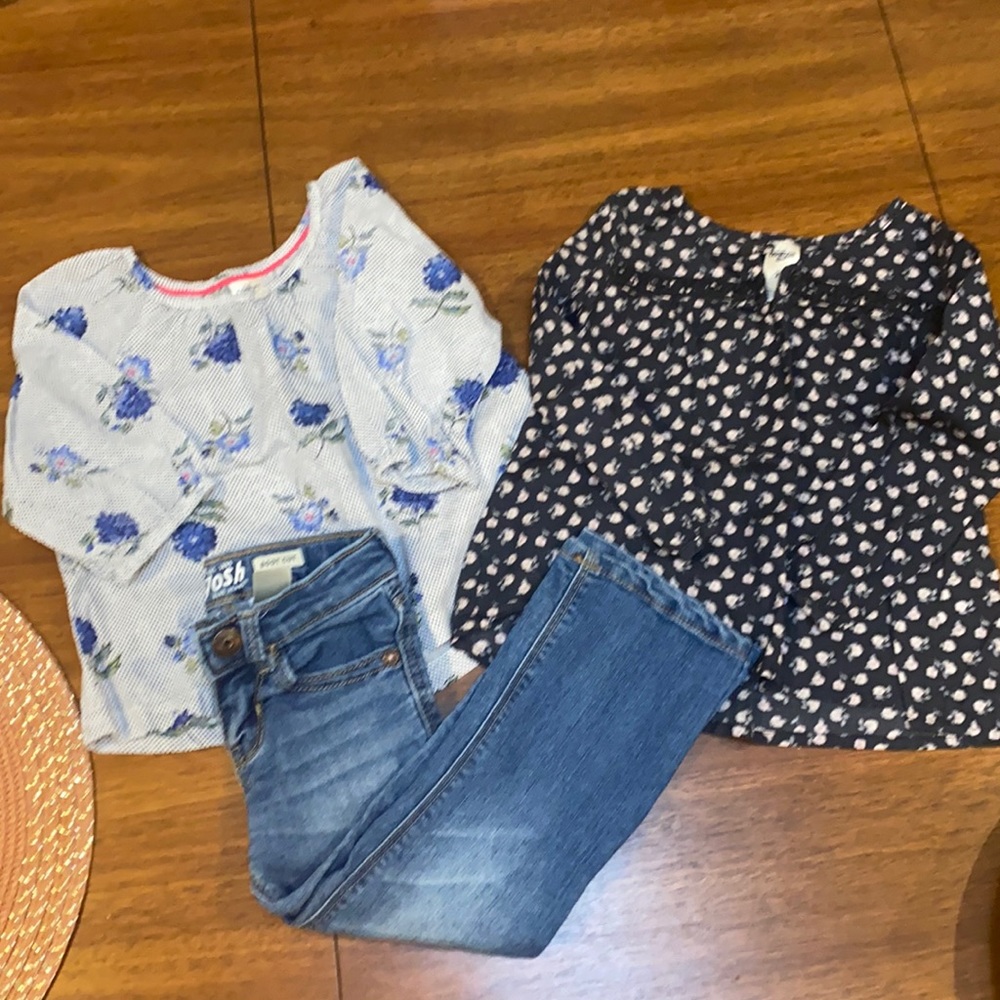 Osh Kosh bundle Jeans & Peasant tops